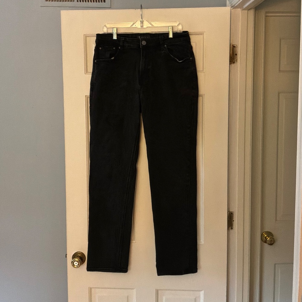 American Tall J1 Straight Fit Jeans 34x34 True Black Denim Pants Casual Staple